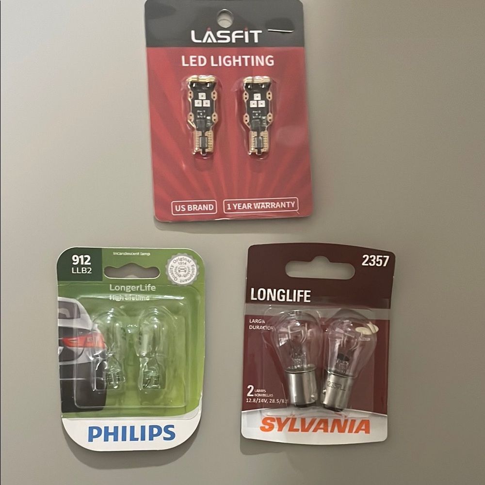 Multiple Automotive lighting bulbs